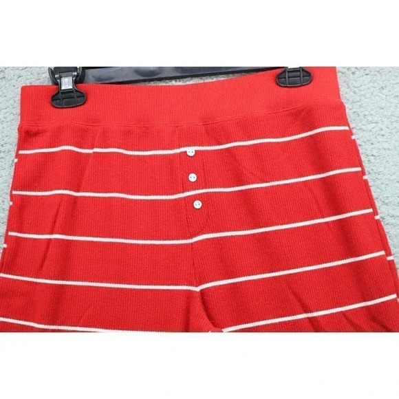 Women's Stars Above Pajama Set-Size Medium-Red w/White Stripe - Picture 6 of 9